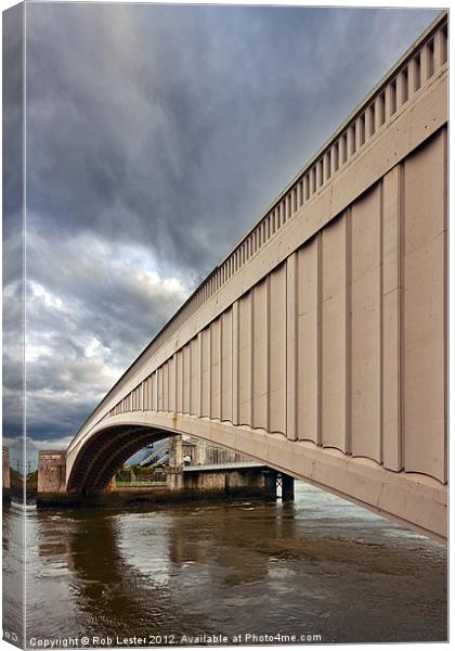 Conway road bridge Canvas Print by Rob Lester