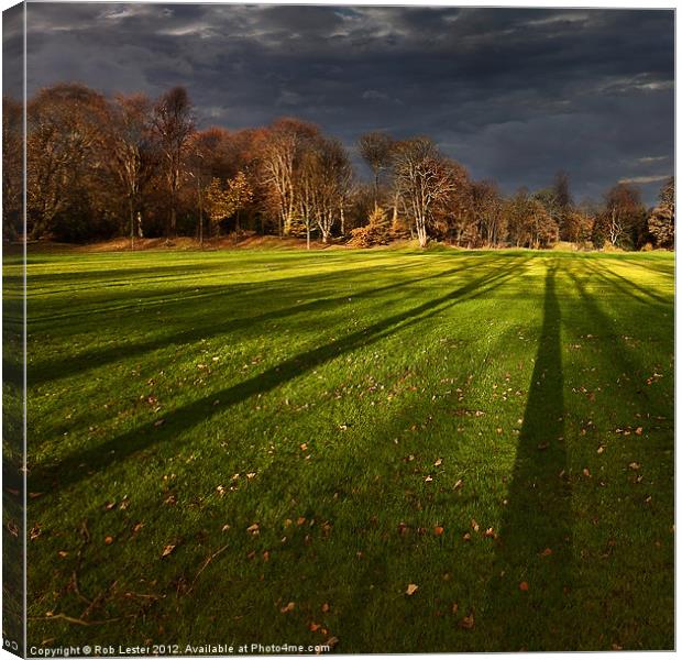 Time of Shadows. Canvas Print by Rob Lester