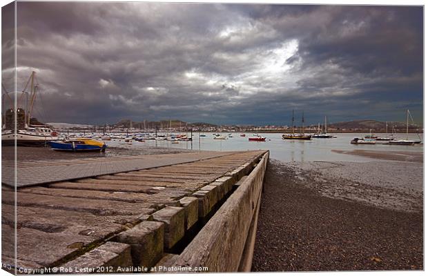 Conway seafront Canvas Print by Rob Lester