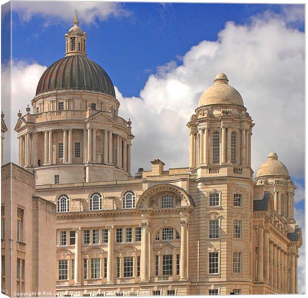 Port of Liverpool Building Canvas Print by Rob Lester