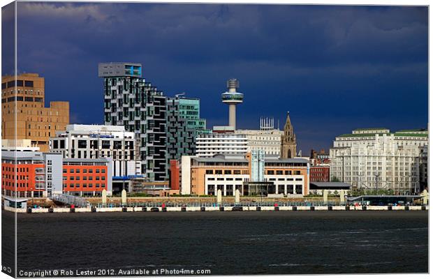 Modern Liverpool #2 Canvas Print by Rob Lester