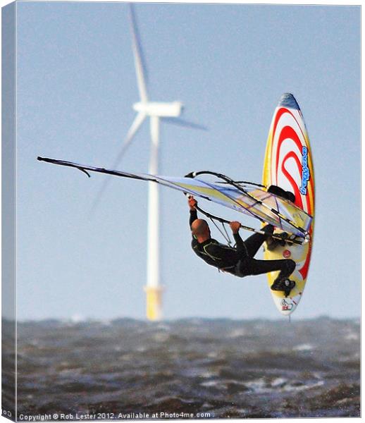 Wind power Canvas Print by Rob Lester