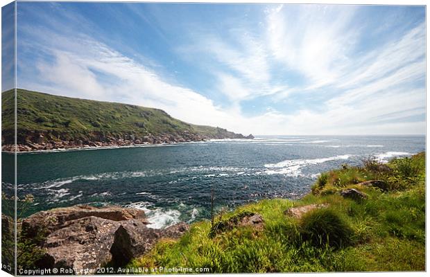 Lamorna Cove. Canvas Print by Rob Lester