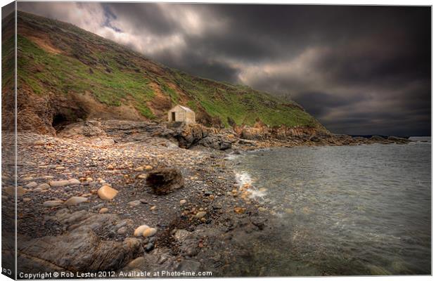 Priest`s Cove, Cape Cornwall Canvas Print by Rob Lester