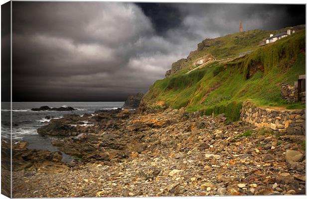 Cape Cornwall, Priest`s Cove Canvas Print by Rob Lester