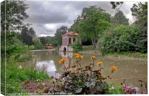 The  beauty of Birkenhead Park,HDR Canvas Print by Rob Lester