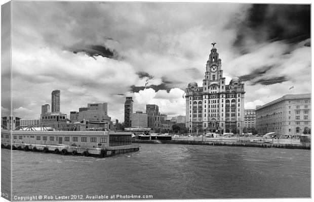 The Royal Liver Building,Liverpool Canvas Print by Rob Lester
