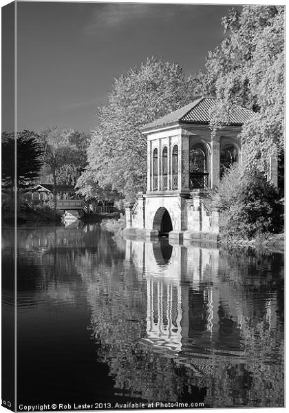 Roman Boathouse Canvas Print by Rob Lester