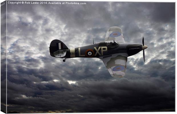  Hawker hurricane Canvas Print by Rob Lester