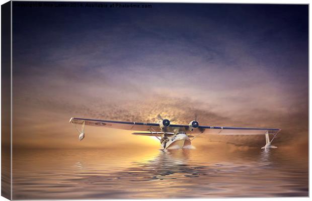  PBY Catalina take off Canvas Print by Rob Lester