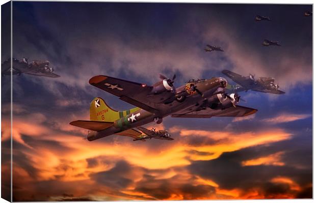  Sally B. B17 Flying Fortress Canvas Print by Rob Lester