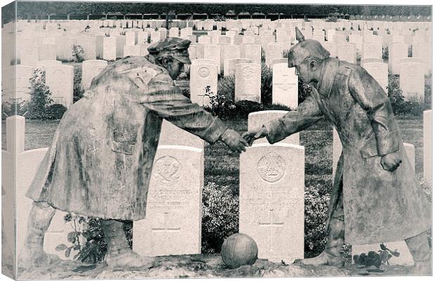  Christmas Truce Canvas Print by Rob Lester