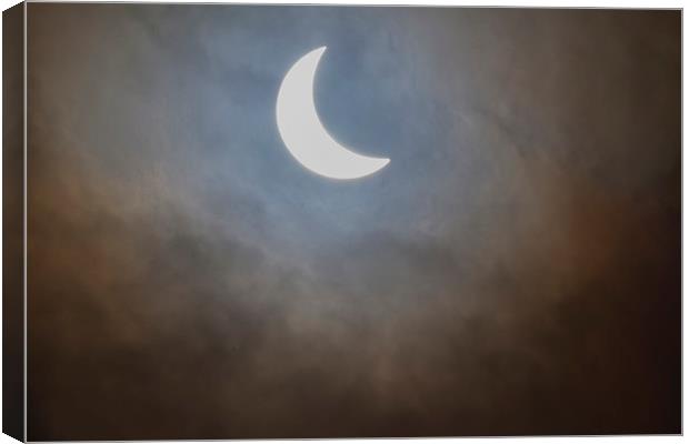 Solar eclipse 2015 Canvas Print by Rob Lester