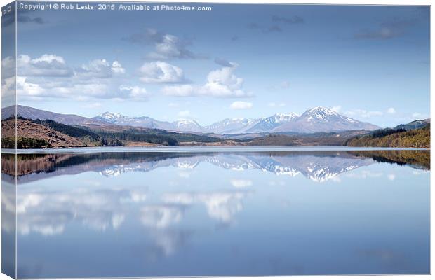  Loch Garry ,  Loch Garraidh, Scotland Canvas Print by Rob Lester