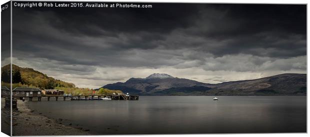  Loch Lomond, and Ben LomondScotland Canvas Print by Rob Lester