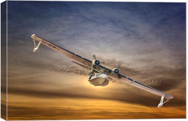  A  PBY Catalina Soars Canvas Print by Rob Lester