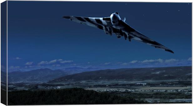  Vulcan "Death comes by Starlight" Canvas Print by Rob Lester