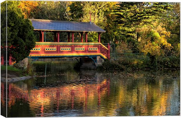  Swiss Bridge,Birkenhead Park Canvas Print by Rob Lester