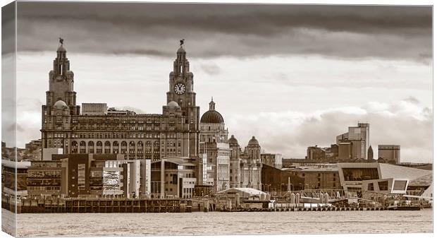  Liverpool Waterfront Canvas Print by Rob Lester