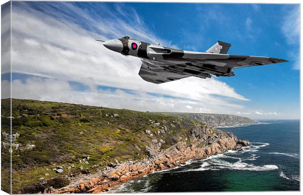 Vulcan crosses the Iron Coast Canvas Print by Rob Lester