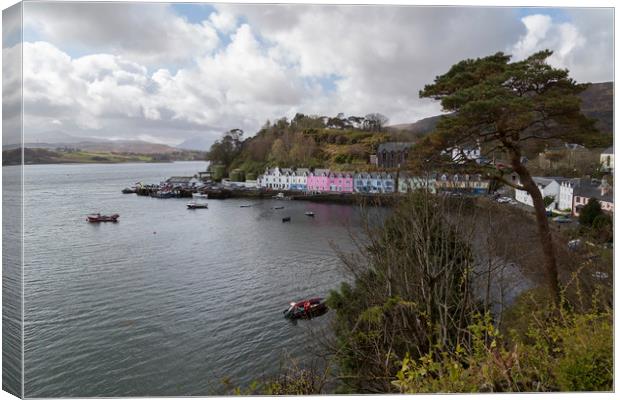Portree on the Isle of Skye Canvas Print by Rob Lester