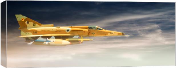 Kfir C-2, "Riding the clouds" Canvas Print by Rob Lester