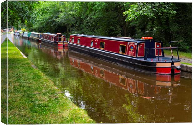 Llangollen canal Canvas Print by Rob Lester