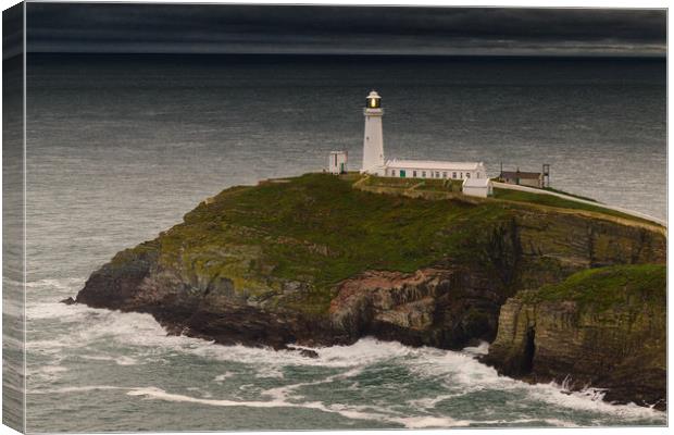 South  Stack Lighthouse Canvas Print by Rob Lester