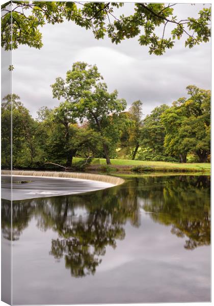 Horseshoe Falls, Near LLangollen Canvas Print by Rob Lester