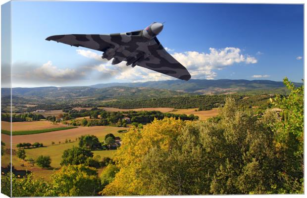 Vulcan  XH558 Under the radar Canvas Print by Rob Lester