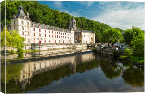 Charlemagne's Brantome Abbey Canvas Print by Rob Lester