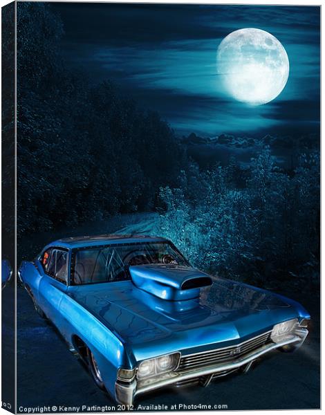 Midnight Impala Canvas Print by Kenny Partington