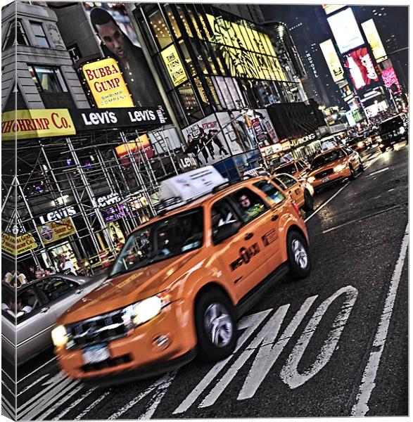 Big yellow Taxi Canvas Print by Kenny Partington