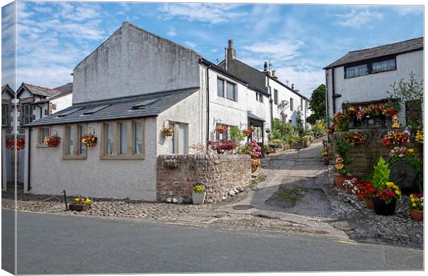 Heysham Cottages Canvas Print by Steve Garrity