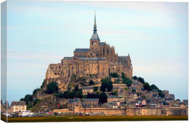 Mont Saint Michel Normandy France Canvas Print by Andy Evans Photos