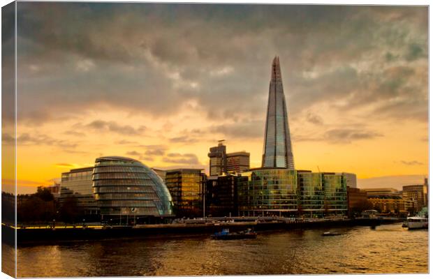 The Shard London Bridge Tower Canvas Print by Andy Evans Photos