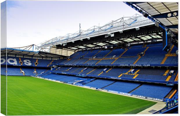 Chelsea Stamford Bridge East Stand Canvas Print by Andy Evans Photos