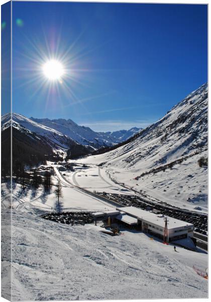 Obergurgl Hochgurgl Tirol Austrian Alps Austria Canvas Print by Andy Evans Photos