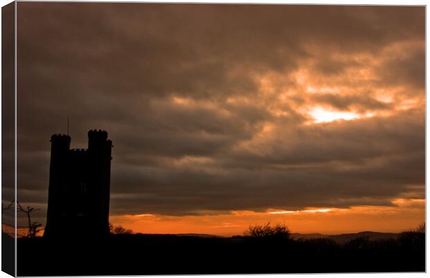 Majestic Sunset at Broadway Tower Canvas Print by Andy Evans Photos