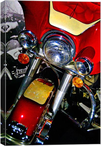 Elvis Presley's Harley Davidson Motorbike Canvas Print by Andy Evans Photos