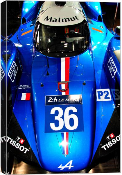 Alpine A470-Gibson Sports Motor Car Canvas Print by Andy Evans Photos
