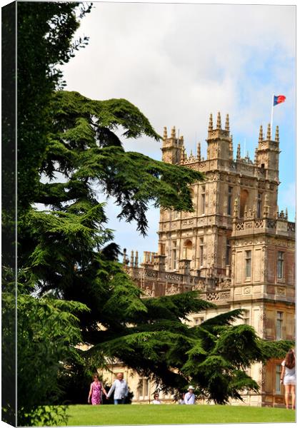 Highclere Castle Downton Abbey England UK Canvas Print by Andy Evans Photos