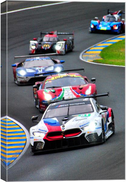 BMW M8 GTE Sports Motor Car Canvas Print by Andy Evans Photos