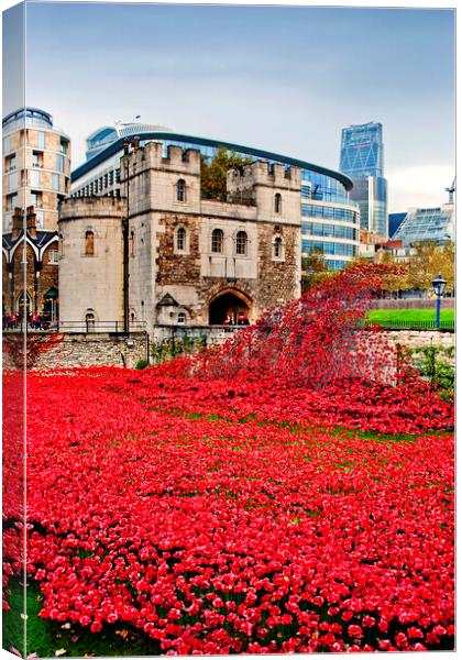 Tower of London England UK Canvas Print by Andy Evans Photos