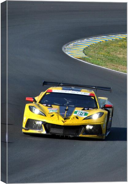 Chevrolet Corvette C8.R Sports Car Canvas Print by Andy Evans Photos