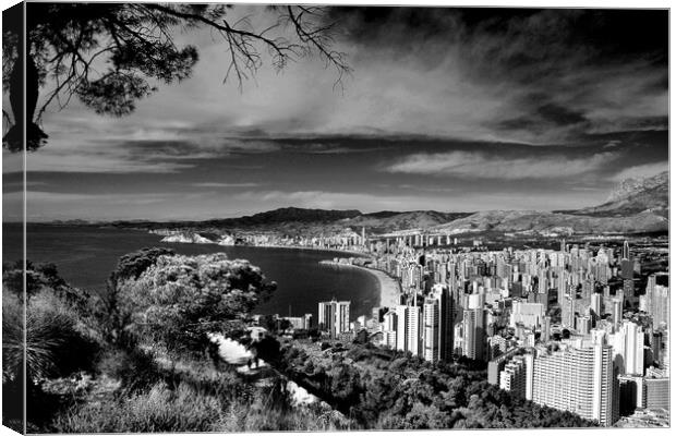 Majestic City of Benidorm Canvas Print by Andy Evans Photos