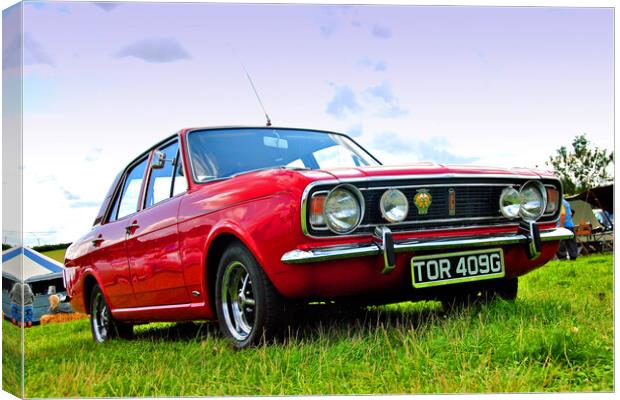 Ford Cortina MK 2 Canvas Print by Andy Evans Photos