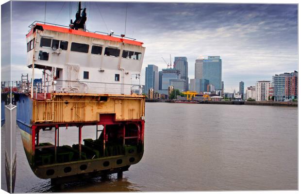 Towering Over the Thames Canvas Print by Andy Evans Photos
