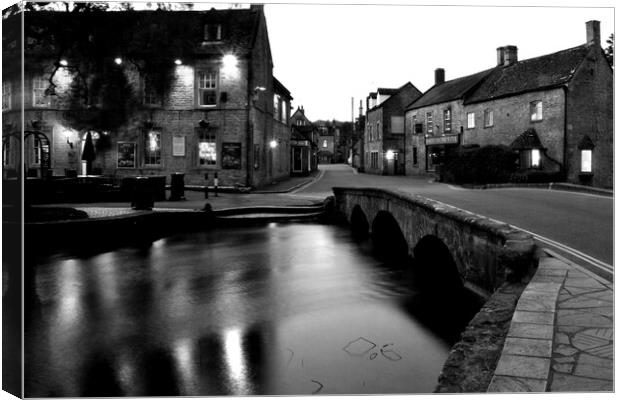 Old Manse Hotel Bourton on the Water Cotswolds Canvas Print by Andy Evans Photos