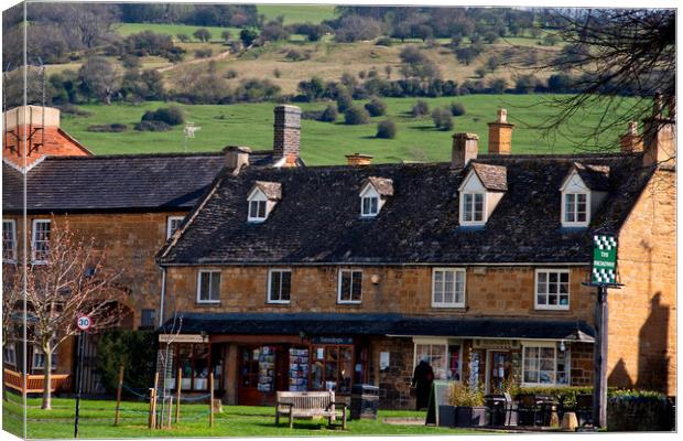 Quintessential English Charm: Broadway Cotswolds Canvas Print by Andy Evans Photos